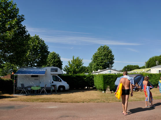 emplacement spacieux du camping
